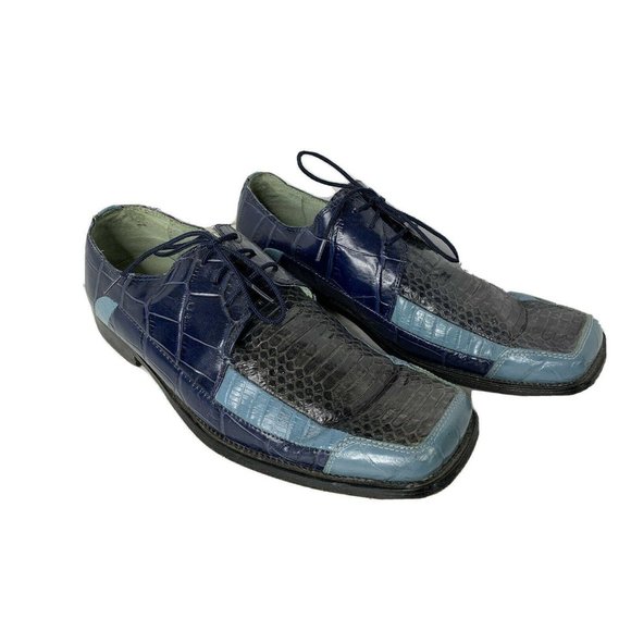 Stacy Adams Blue Snake Skin Oxford 10 M Men\'s Shoe main image 7
